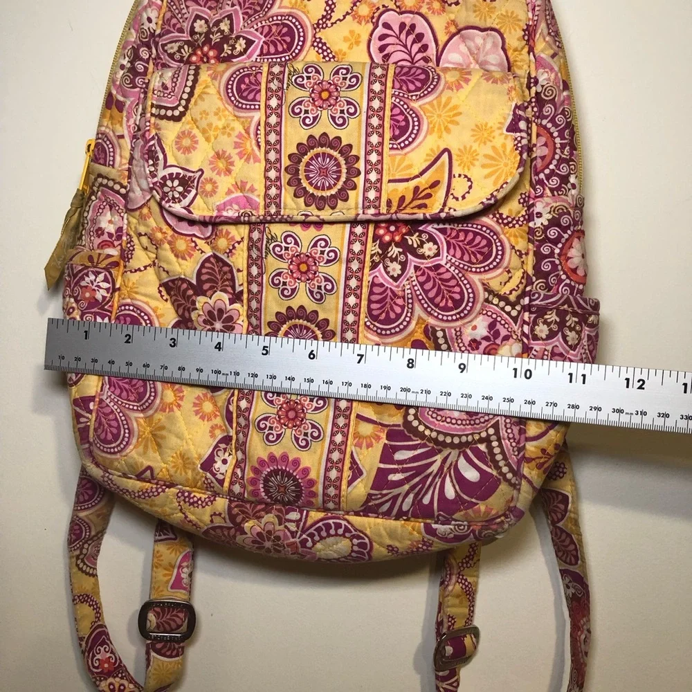 VERA BRADLEY BALI GOLD SMALL BACKPACK, PREOWNED CONDITION - Picture 3 of 16
